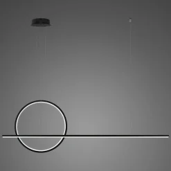 Lampa wisząca LINEA No.2 Φ40 cm czarna 3k ściemnialna Altavola Design (LA087/PX143_40_3k_black_dimm) - ALTAVOLA DESIGN