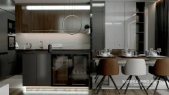 Lampa wisząca LINEA No.2 Φ40 cm czarna 3k ściemnialna Altavola Design (LA087/PX143_40_3k_black_dimm) - ALTAVOLA DESIGN