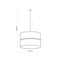Lampa wisząca LINOBIANCO Ø 50 (6573) - TK Lighting