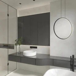 Lampa Wisząca Loop M Zmienna Barwa Światła LED czarna IP44 (PL0119-85-CCT-BK) - Yaskr