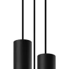 Lampa wisząca LOOPEZ 3P czarny/chrom (SL.0943) - Sollux