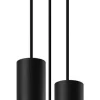 Lampa wisząca LOOPEZ 3P czarny/złoty (SL.0955) - Sollux