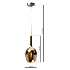 Lampa wisząca LUGANO GOLD 1 (ML8815) - Milagro