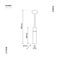 Lampa Wisząca LYNX 1xE14 (MZ5002) - Milagro