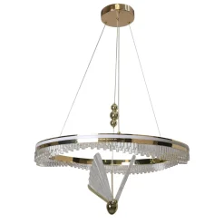 Lampa wisząca Marissa Cristal złota LED CCT (LP-2515/1P Cristal GD) - Light Prestige