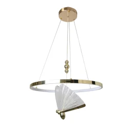 Lampa wisząca Marissa Ring złota LED CCT (LP-2515/1P GD) - Light Prestige