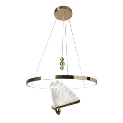 Lampa wisząca Marissa Ring złota LED CCT (LP-2515/1P GD) - Light Prestige