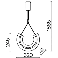 Lampa wisząca Maya (P091PL-L18G3K) - Maytoni