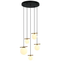Lampa wisząca Merseta (PND-463325A-BRO+W) - Italux