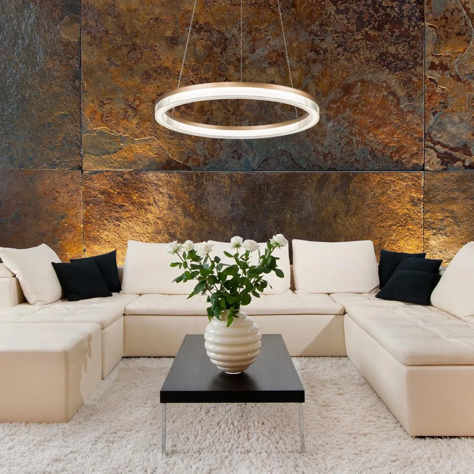 Lampa wisząca Midway Cristal duża (LP-033/1P L GD Cristal Triangle) - Light Prestige