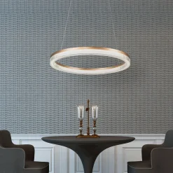 Lampa wisząca Midway Cristal duża (LP-033/1P L GD Cristal Triangle) - Light Prestige