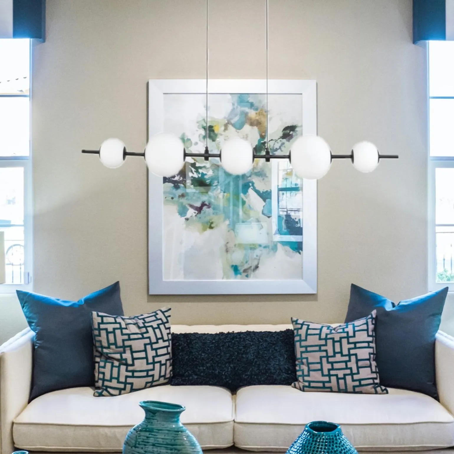 Lampa wisząca MILA czarna 140 cm (ST-CP241222-5L) - Step into Design