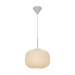 Lampa wisząca MILFORD 30 Nordlux E27 40W Szkło Biały/złoty