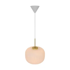 Lampa wisząca MILFORD 30 Nordlux E27 40W Szkło Biały/złoty