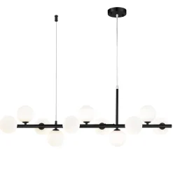 Lampa wisząca MINI MOON czarna 100 cm (ST-8118P-11 black) - Step into Design