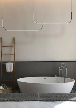 Lampa wisząca MINIMA-2 led czarna 120 cm (MP0095-2-120) - Step into Design