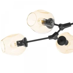 Lampa wisząca MODERN ORCHID-6 bursztynowo czarna 130 cm (ST-1232-6) - Step into Design