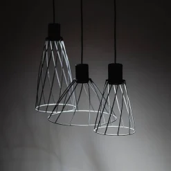 Lampa wisząca MODESTO BLACK 3 listwa (10149) - TK Lighting