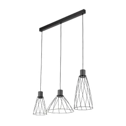 Lampa wisząca MODESTO BLACK 3 listwa (10149) - TK Lighting