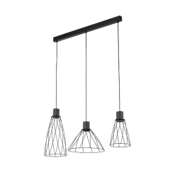 Lampa wisząca MODESTO BLACK 3 listwa (10149) - TK Lighting