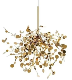 Lampa wisząca MONETE SINGLE złota - metal (JD8653-1.GOLD) - King Home