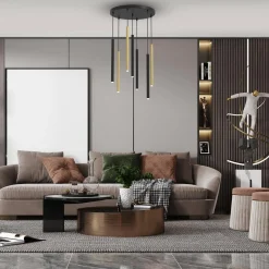 Lampa wisząca MONZA BRASS 7 (MLP8843) - Milagro