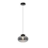 Lampa wisząca MOONSTONE szkło dymione + czarny marmur (P0515) - MAXLIGHT
