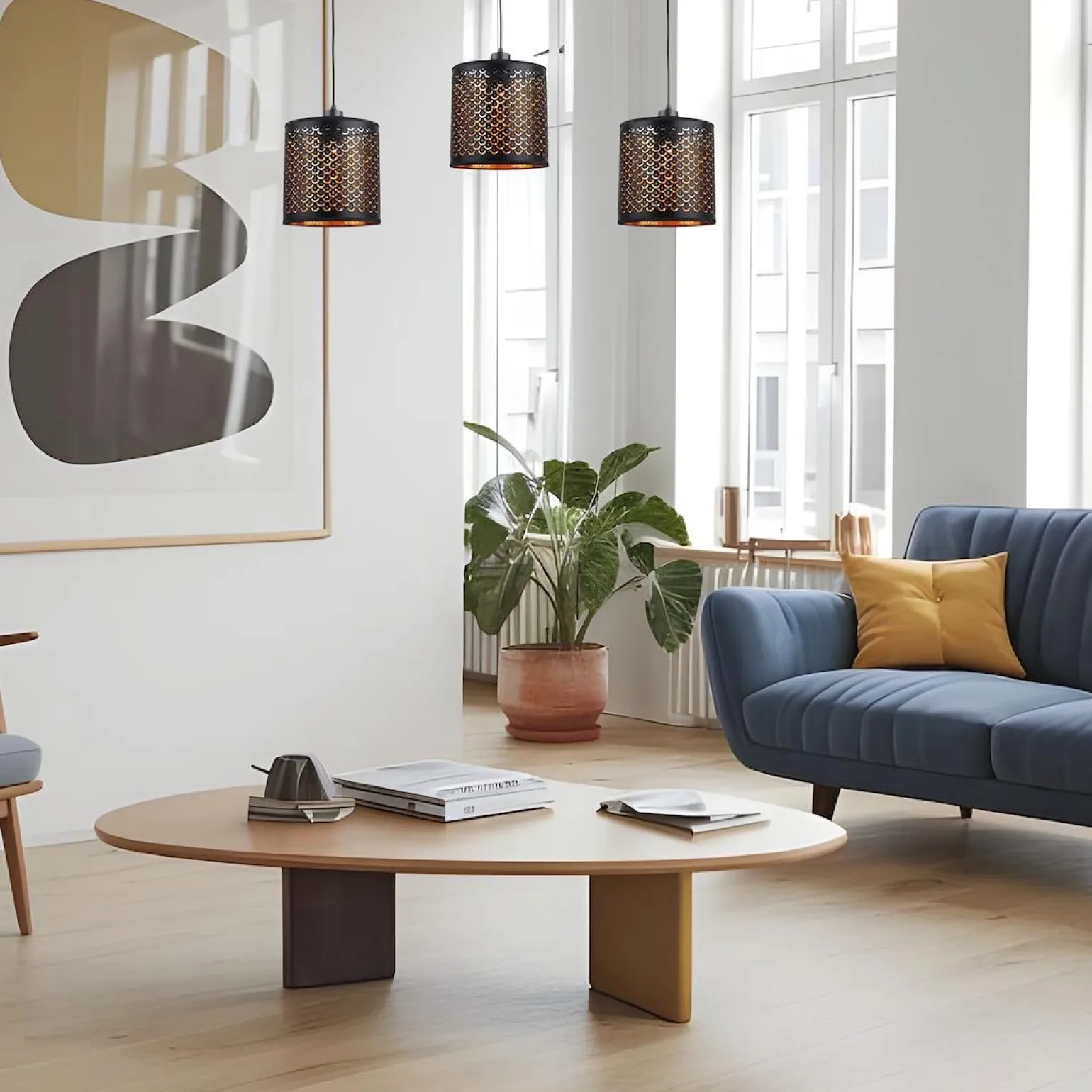 Lampa wisząca MORGAN 3xE27 (ML1801) - Milagro