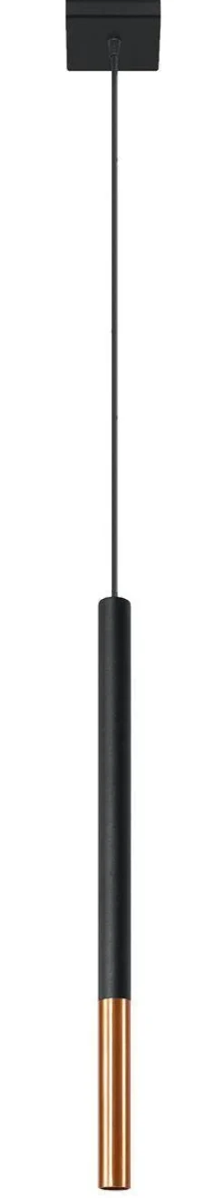Lampa wisząca MOZAICA 1 czarny/miedź (SL.0888) - Sollux
