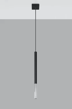 Lampa wisząca MOZAICA 1 czarny/chrom (SL.0885) - Sollux