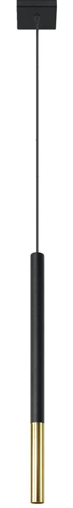 Lampa wisząca MOZAICA 1 czarny/złoto (SL.0891) - Sollux