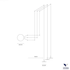 Lampa Wisząca MYSTERY 3 Kol. Czarny 3000K (0074.34.NE WN) - Vivida