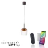 Lampa wisząca na pilota i aplikację, z płynną regulacją wysokości Q-KON MIEDZIANY (2741-20) - Paul Neuhaus