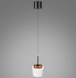 Lampa wisząca na pilota i aplikację, z płynną regulacją wysokości Q-KON MIEDZIANY (2741-20) - Paul Neuhaus