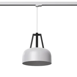 Lampa wisząca na szynie CASCO biała/czarna E27 3000K 7,5W 620lm (MYL.00191) - Make Your Light