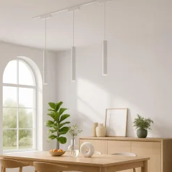 Lampa wisząca na szynie, sterowana aplikacją Slim Magnetic Track Biały pendant 6W LED Tuya CCT (ML2208) - Milagro