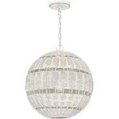 Lampa wisząca na taras Lindendale Antyczna biel (QZ-LINDENDALE-P-AWH) - Elstead Lighting