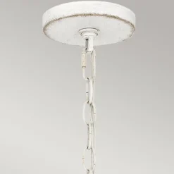 Lampa wisząca na taras Lindendale Antyczna biel (QZ-LINDENDALE-P-AWH) - Elstead Lighting