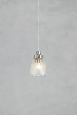 Lampa wisząca nad stół BELLIS Pendant 1L Clear/Satin Nickel (109009) Markslojd
