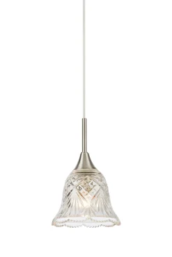 Lampa wisząca nad stół LUNA Pendant 1L Clear/Satin Nickel (109012) Markslojd