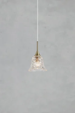 Lampa wisząca nad stół LUNA Pendant 1L Clear/Antique Brass (109011) Markslojd