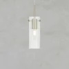 Lampa wisząca nad stół TIBIA Pendant 1L Clear/Satin Nickel (109013) Markslojd