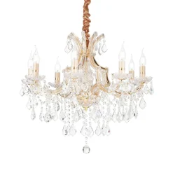 Lampa wisząca Napoleon kol. złoty (167398) Ideal Lux - żyrandol