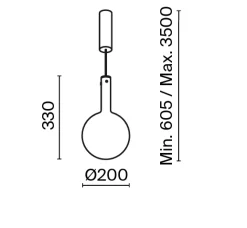 Lampa wisząca Nebula (MOD182PL-L6W3K) - Maytoni