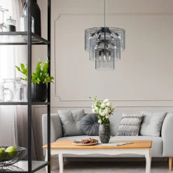 Lampa wisząca NIRA czarna (MD3523-14L-EBCN) - Zuma Line