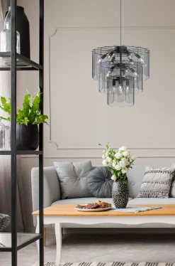 Lampa wisząca NIRA czarna (MD3523-14L-EBCN) - Zuma Line