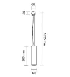 Lampa wisząca NODA (biały) (7641) - Shilo