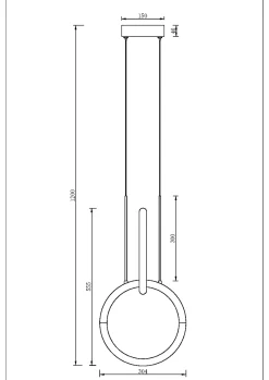 Lampa wisząca Node (MOD165PL-L18G3K) - Maytoni