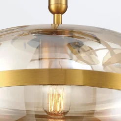 Lampa wisząca Nottingham - 1 źródło światła - Antyczny mosiądz (QN-NOTTINGHAM-1P-AB) - Quintiesse