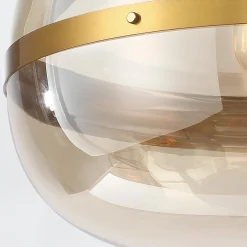 Lampa wisząca Nottingham - 3 źródła światła - Antyczny mosiądz (QN-NOTTINGHAM-3P-AB) - Quintiesse